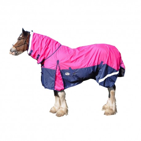 Heavy Horse 1200D Rainsheet Combo Horse Rug Pink