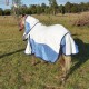 4'3 - 4'9 Mini Poly Cotton Soft Mesh Hybrid Combo Horse Rug Blue
