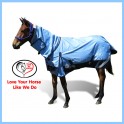 4'6 1200 Denier Rainsheet Waterproof Mini Combo Horse Rug Blue
